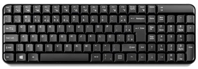 Teclado multimdia e mouse sem fio Multilaser TC183