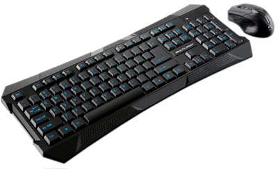 Teclado e mouse s/ fio Multilaser TC187 1000dpi at 10m