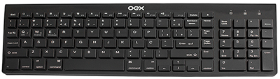 Teclado slim, teclas baixas OEX TC500 Bluetooth W/A/iOS