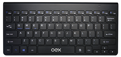 Mini teclado slim Bluetooth multimdia OEX TC501 10m 