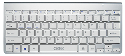 Mini teclado slim Bluetooth multimdia OEX TC501 10m 