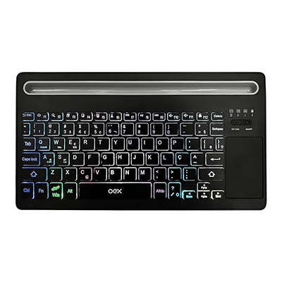 Mini teclado c/ touchpad OEX TC507 Bluetoot e Wireless