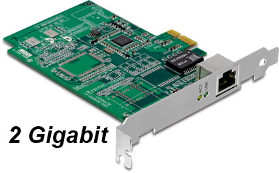 Placa de rede PCI-e Trendnet TEG-ECTX 2Gb (Full Duplex) - Atera Informática
