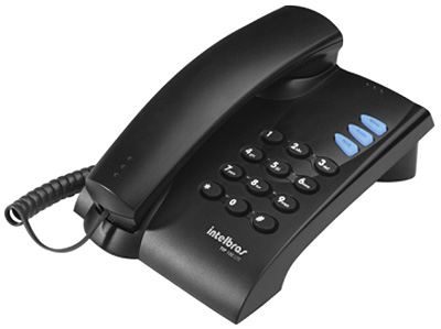 Telefone IP VoIP Intelbras TIP100-LITE preto, 1 conta 