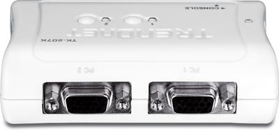 Switch KVM via USB com 2 portas Trendnet TK-207K v1.3R