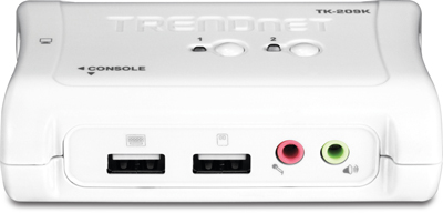 Swtich KVM 2 portas USB com udio TrendNet TK-209K V1.2