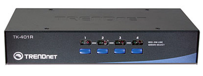 Chaveador KVM Trendnet TK-401R c/ 4 portas PS2 p/ rack