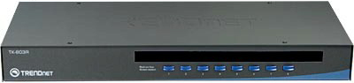Switch KVM 8 portas rack TrendNet TK-803R USB/VGA PS2