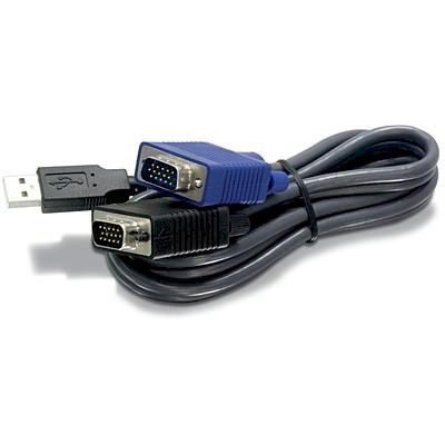 Cabo KVM TrendNet TK-CU10 3m USB p/ TK-803R e TK-1603R