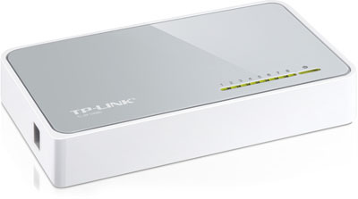 Switch 10/100 Mbps TP-Link TL-SF1008D ver. 7,  8 portas