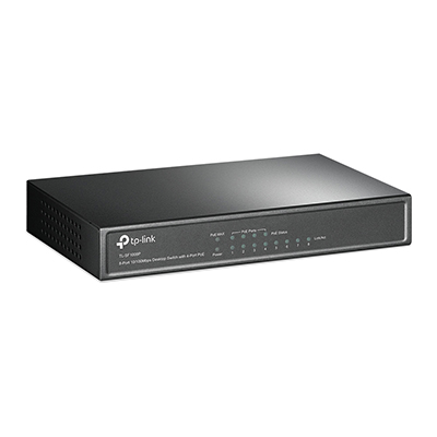 Switch TP-Link TL-SF1008P 8 portas 10/100 c/ 4 PoE 57W 