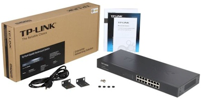 Switch rack TP-Link TL-SG1016, 16 portas Gigabit