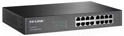 Switch rack TP-Link TL-SG1016D, 16 portas Gigabit
