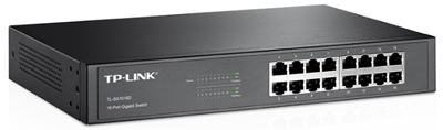 Switch rack TP-Link TL-SG1016D, 16 portas Gigabit 32Gbps