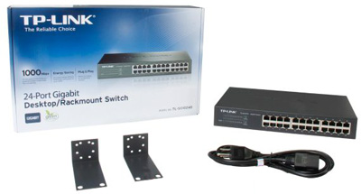 Switch de rack TP-Link TL-SG1024D 24 portas Gigabit