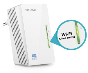 Extensor WiFi Powerline TP-Link TL-WPA4220 300m 300Mbps