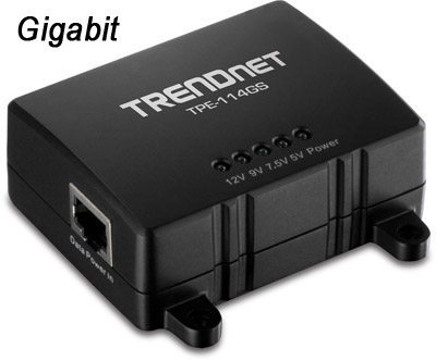 Splitter PoE Gigabit, TrendNet TPE-114GS 48V out:12-5V