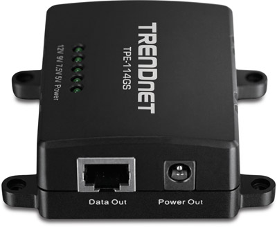 Splitter PoE Gigabit, TrendNet TPE-114GS 48V out:12-5V