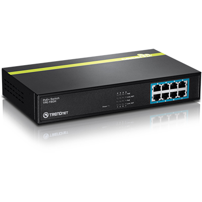 Switch Trendnet TPE-T80H 8 portas 10/100Mbps PoE+ 125W