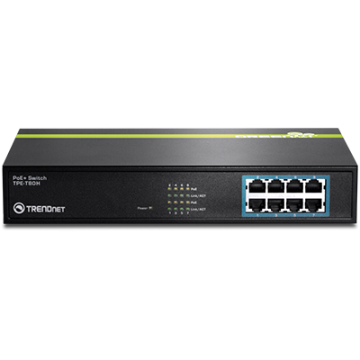 Switch Trendnet TPE-T80H 8 portas 10/100Mbps PoE+ 125W