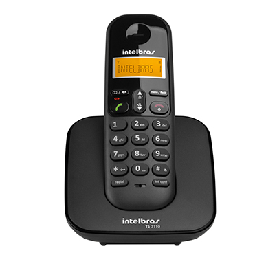 Telefone sem fio Intelbras TS3110 at 7 ramais preto