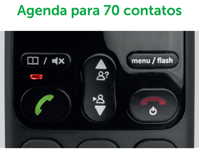 Telefone sem fio Intelbras TS3110 at 7 ramais preto