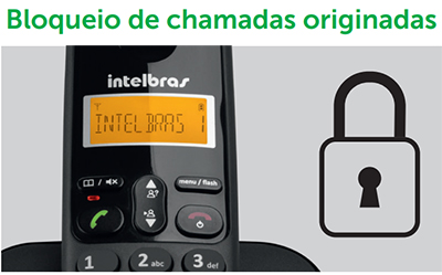 Telefone sem fio Intelbras TS3110 at 7 ramais preto