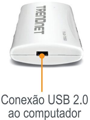 HUB USB 2.0 Trendnet TU2-700, 7 portas c/ fonte AC
