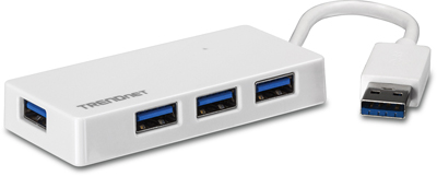 HUB USB 3.0 Trendnet TU3-H4E 4 portas, 5 Gbps sem fonte