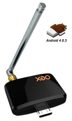Receptor de TV digital p/ Android OEX TV-200 p/ tablet