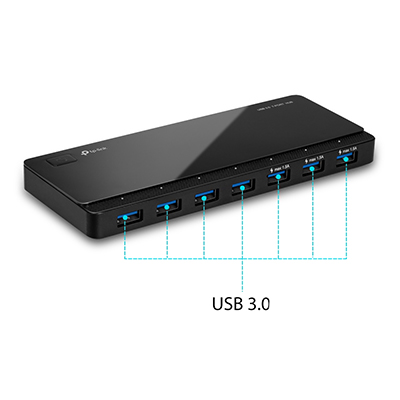 HUB USB 3.0 TP-Link UH700, c/ 7 portas com fonte
