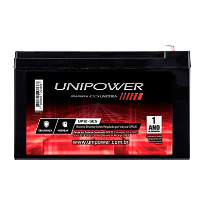 Bateria p/ Alarme 12V Unipower UP12-SEG 5Ah