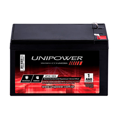 Bateria p/ Alarme 12V Unipower UP12-SEG 5Ah