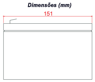 Bateria p/ Alarme 12V Unipower UP12-SEG 5Ah