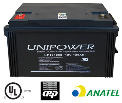 Bateria chumbo-acido Unipower UP121200, 12V, 120Ah M8