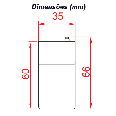 Bateria chumbo-acido Unipower UP1223, 12V, 2,3Ah, F187