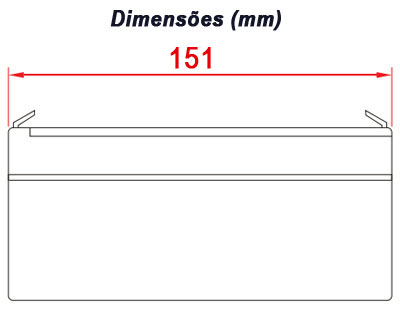 Bateria chumbo-acido Unipower UP6120 6V, 12Ah F187