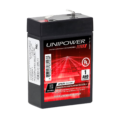 Bateria chumbo-acido Unipower UP628 6V, 2,8Ah F187