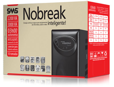 Nobreak SMS Power Vision II 2.2KVA (1364W) 220/220V