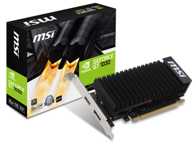 Placa vdeo MSI Geforce GT1030 2GB GDDR5, OC HDMI DP