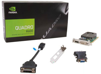 Placa vdeo PNY Nvidia Quadro K600 1GB 128bits 2 perfis