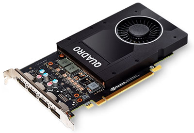 Placa de vdeo prof. PNY Quadro P2000 5GB DDR5 4DP 