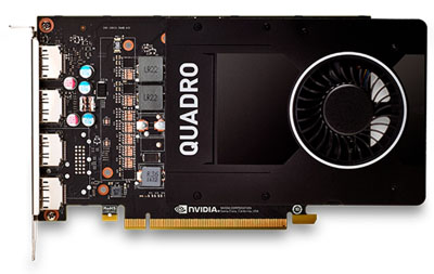 Placa de vdeo prof. PNY Quadro P2000 5GB DDR5 4DP 