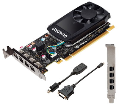 Placa vdeo prof. PNY Quadro P600 2GB DDR5 4 mDisplayP 