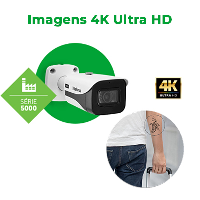 Cmera 4K Intelbras VHD 5840 B IR 40m c/ mic e WDR