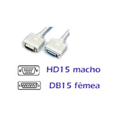Adaptador de vdeo MAC (DB-15 femea)p/ PC (HD-15 macho)