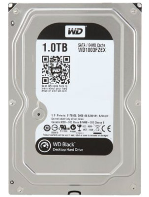 HD SATA3 3,5 pol. 1TB WD Black WD1003FZEX 64MB cache 