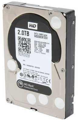 HD SATA3 3,5 pol. 2TB WD Black WD2003FZEX 64MB cache 