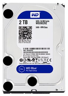 HD WD de 2TB WD20EZRZ 64MB blue 6 Gbps 5400 RPM