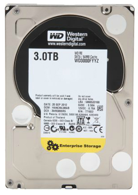 HD 3TB WD RE Enterprise WD3000FYYZ SATA 6Gb/s 64MB cach